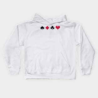 Card Suits Kids Hoodie